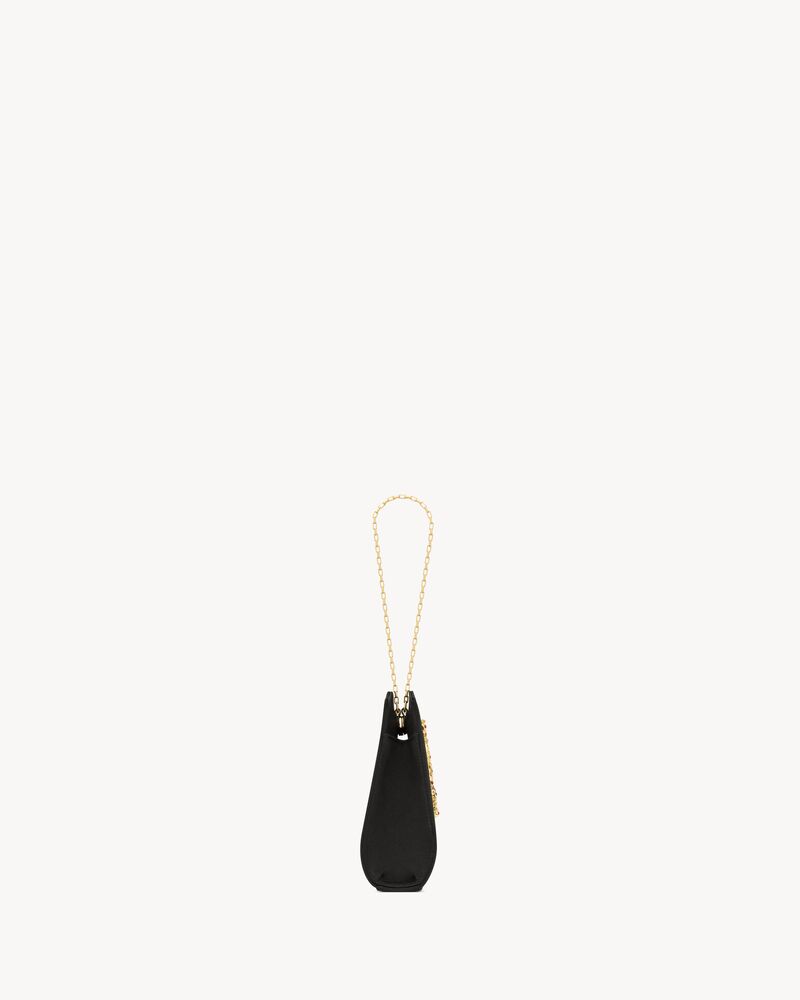 EVENING mini bracelet bag in satin