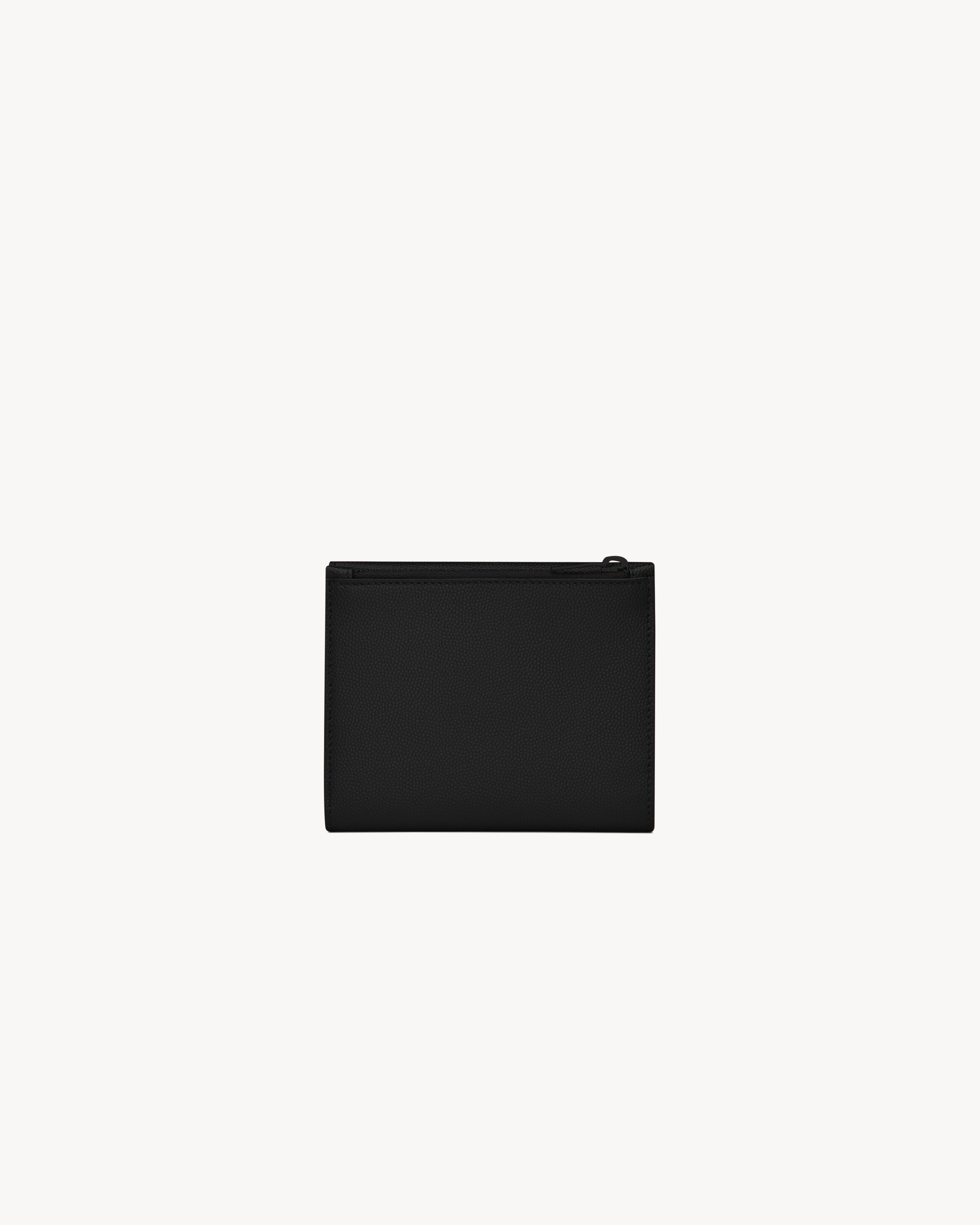 UPTOWN Compact wallet in grain de poudre leather