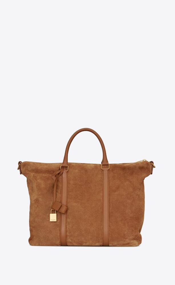DUFFLE Supple sac de jour in suede and leather | Saint Laurent United ...