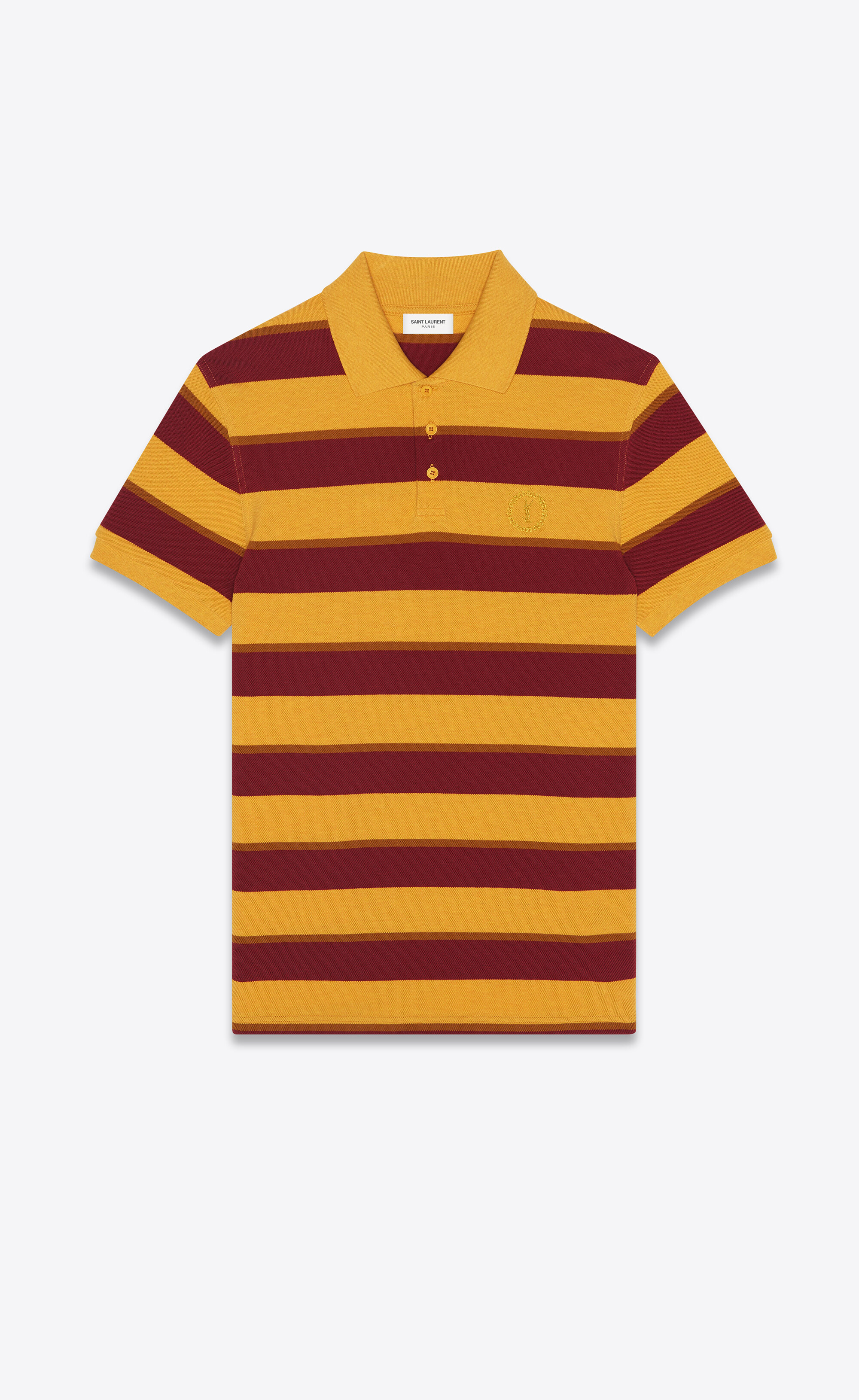 ysl striped polo