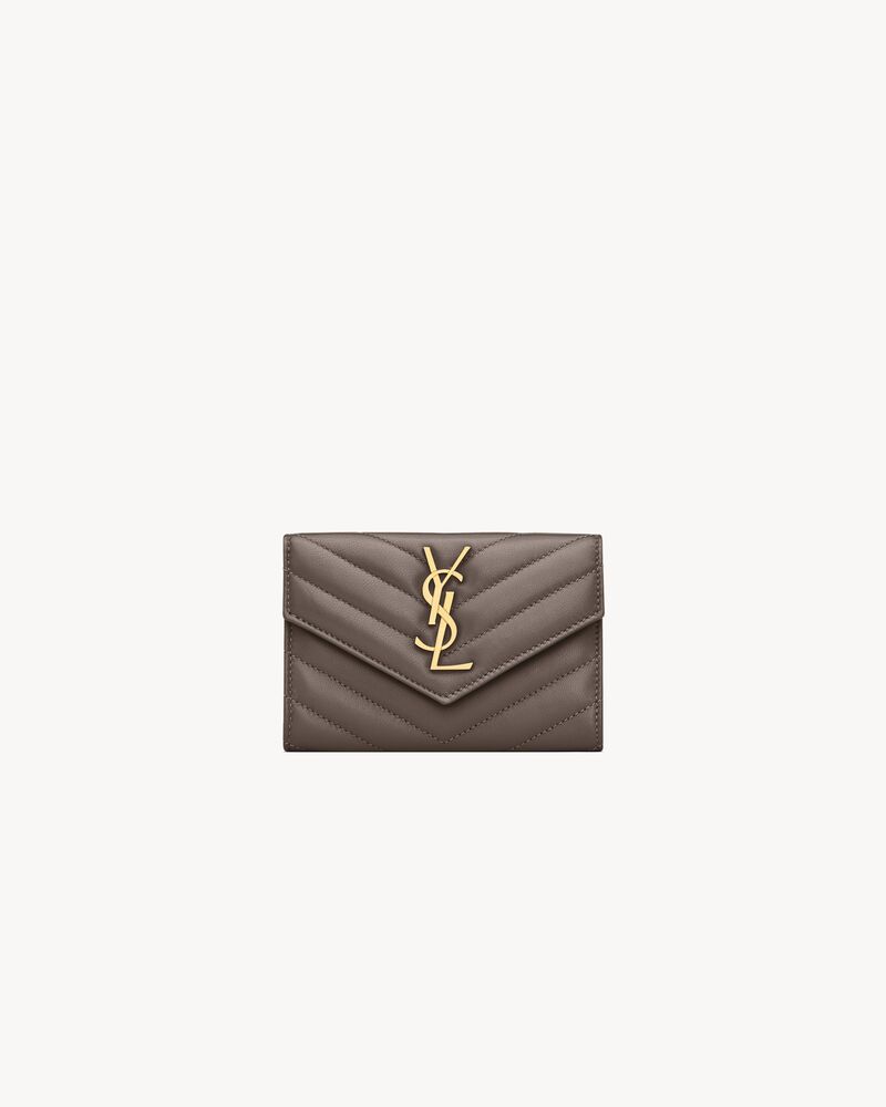 CASSANDRE MATELASSÉ SMALL ENVELOPE WALLET IN LAMBSKIN Saint
