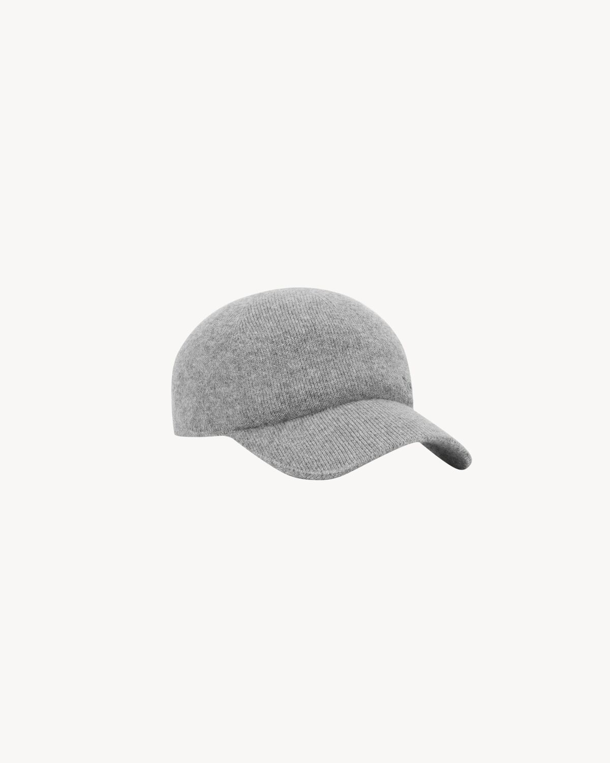 saint laurent knit baseball cap in cashmere