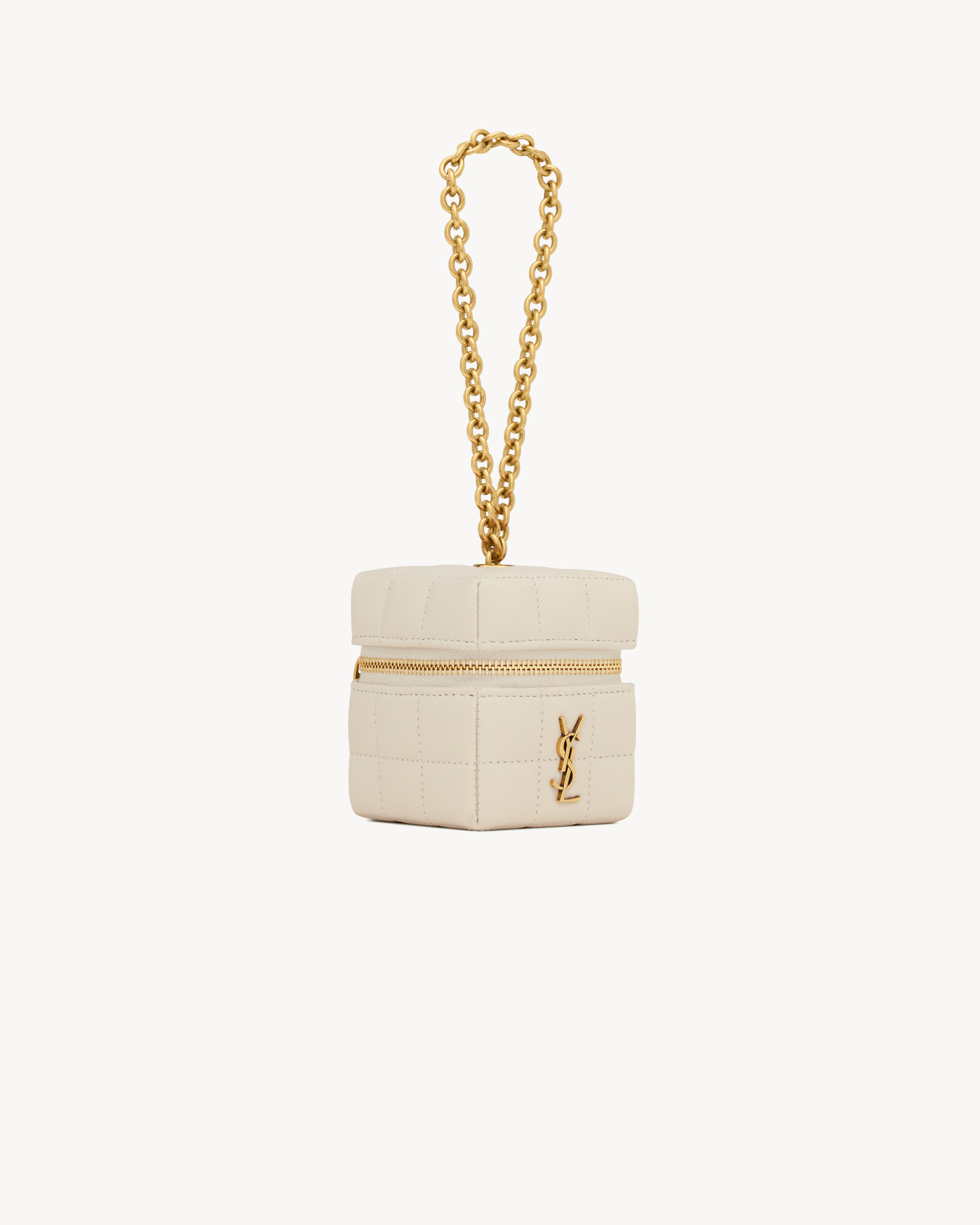 CASSANDRE MATELASSÉ CARRÉ mini cube in lambskin | Saint Laurent | YSL.com