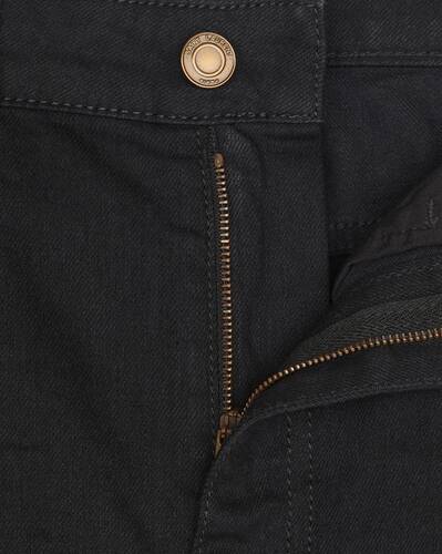 skinny-fit jeans in worn black denim
