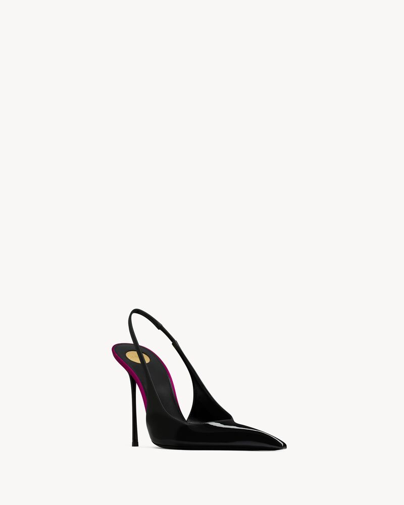 AMALIA slingback pumps in patent leather