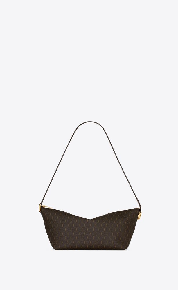 LE MONOGRAMME CROSSBODY BAG IN CASSANDRE CANVAS AND SMOOTH LEATHER, Saint  Laurent