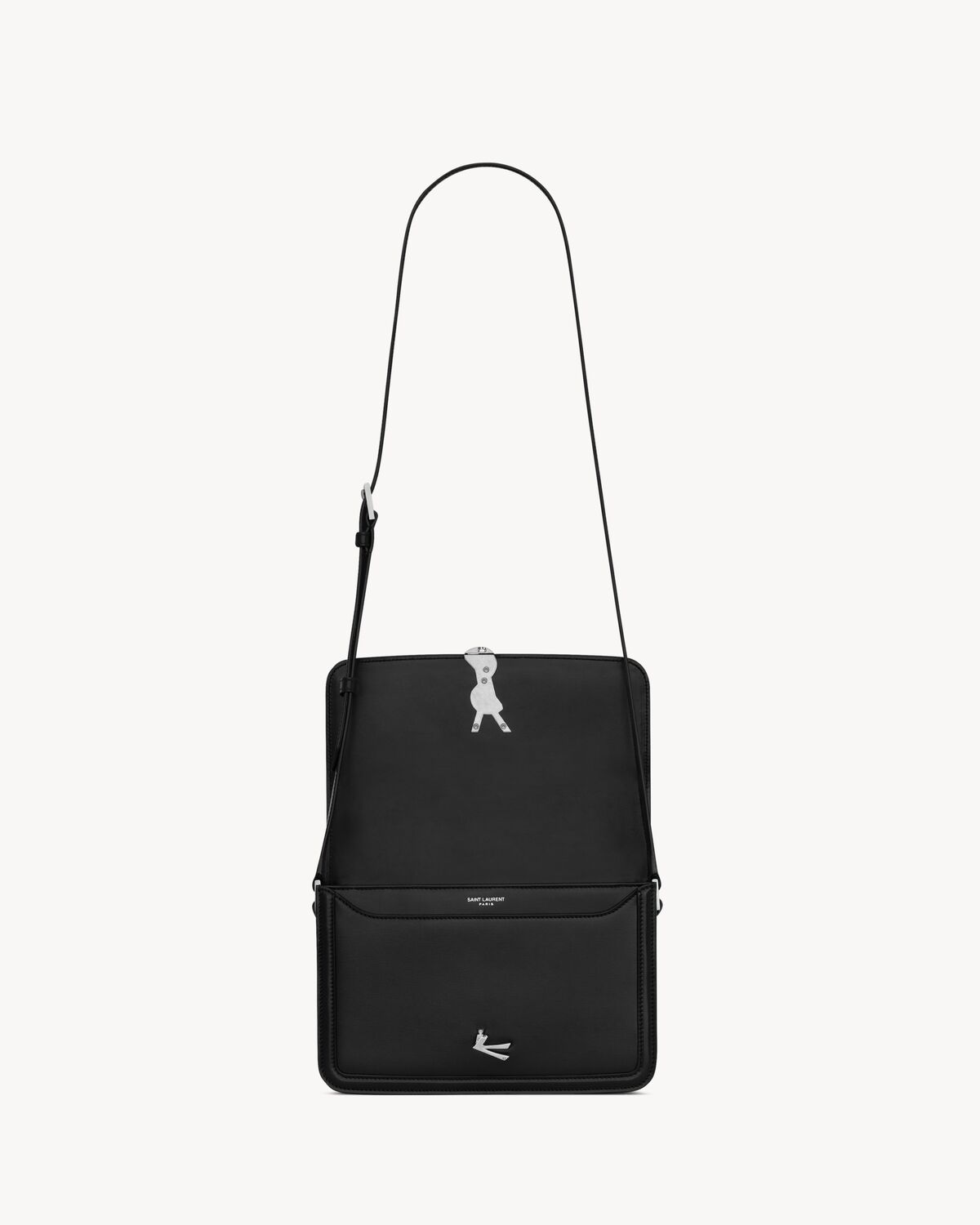 SOLFERINO MEDIUM SATCHEL EN CUIR lisse