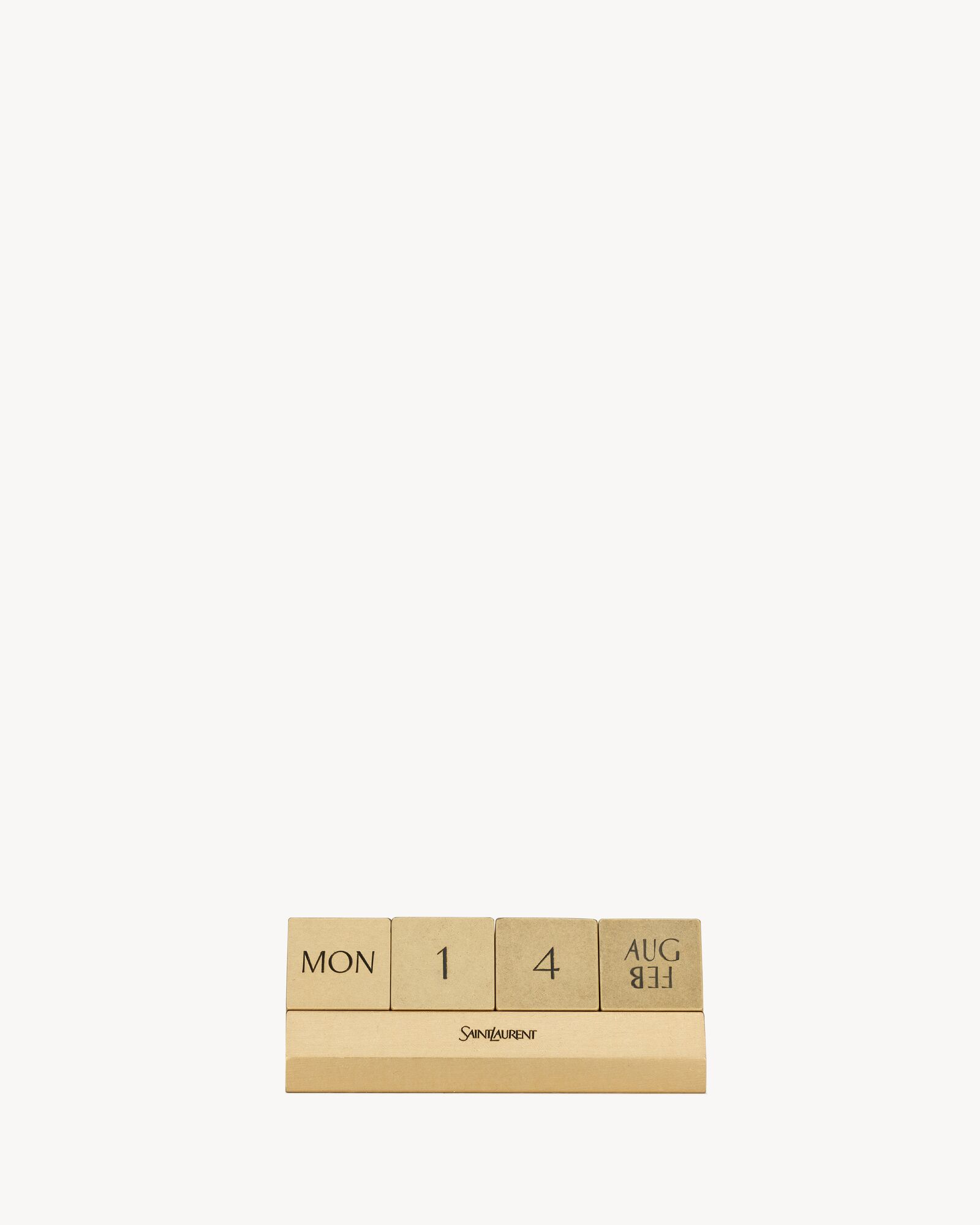 SAINT LAURENT CALENDRIER PERPÉTUEL EN LAITON