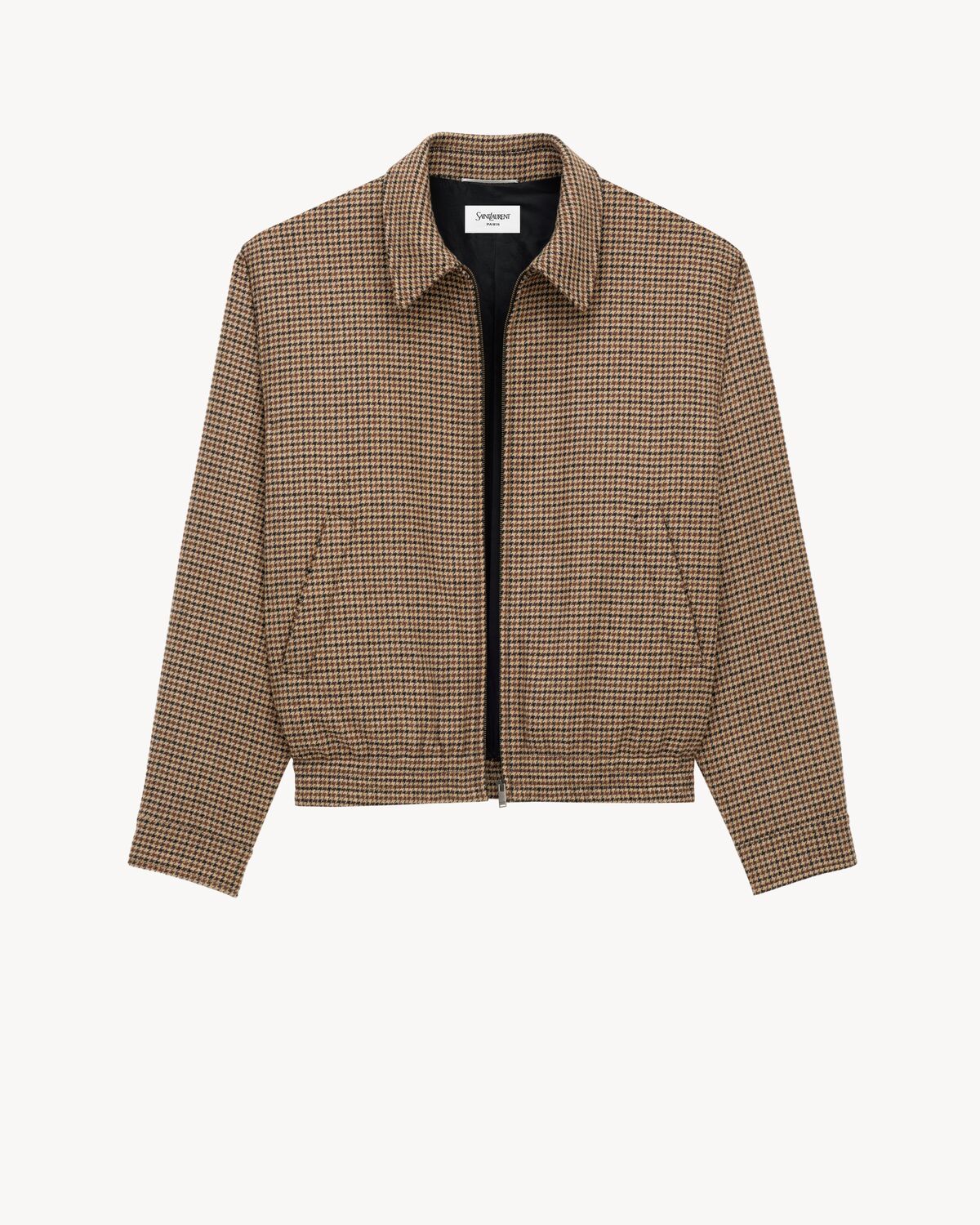 wattierte jacke mit puppytooth-muster