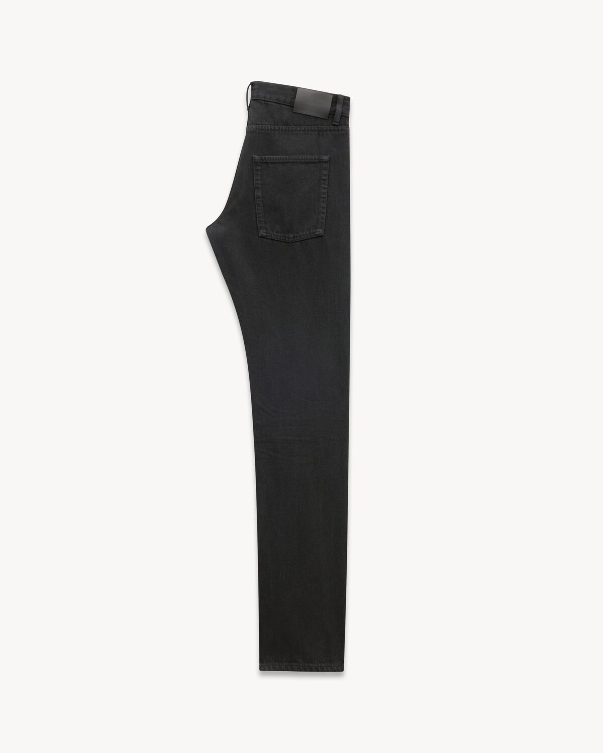 Lockere, schmale Jeans aus Denim in Carbon Black