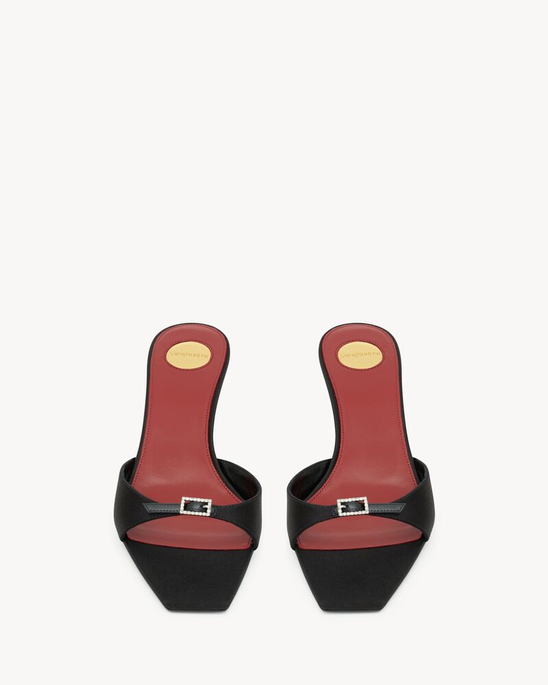 DAISY mules in satin crepe
