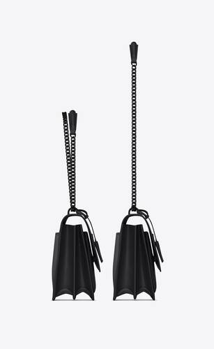 Saint Laurent Sunset Monogram Ysl Large Flap-top Shoulder Bag In Black