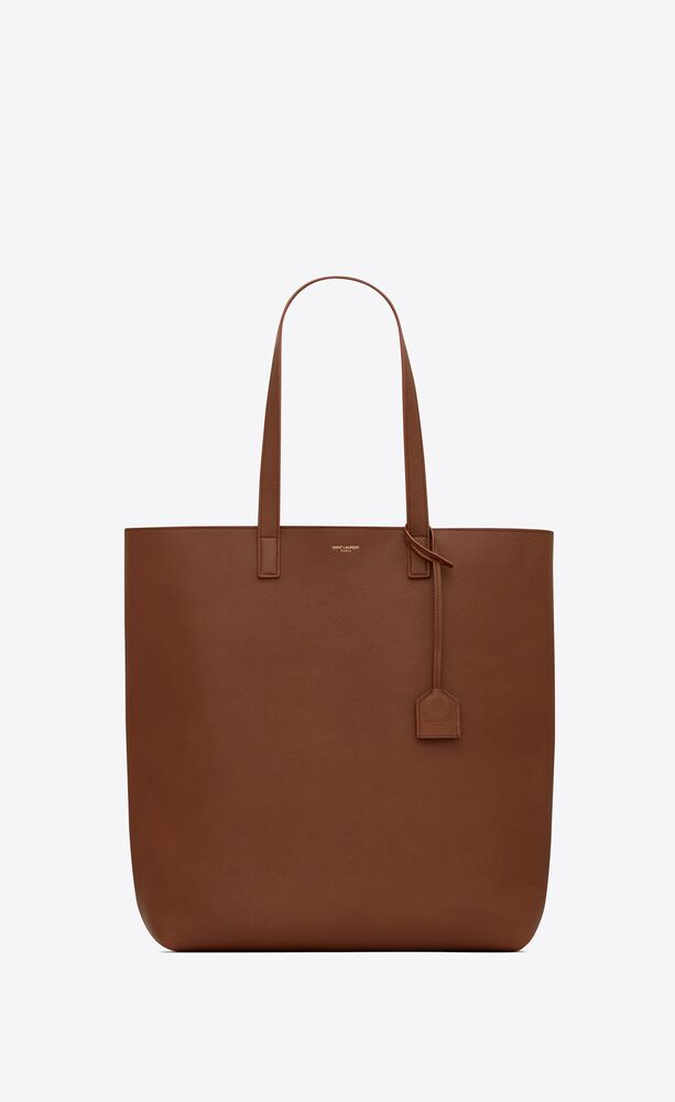 bold shopping bag in grained leather 