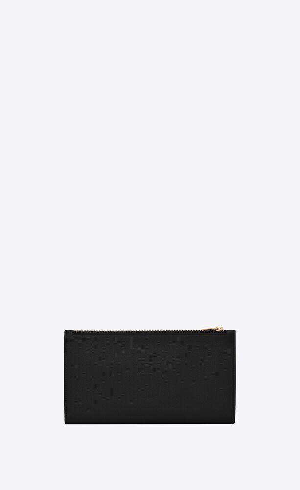 uptown large wallet in grain de poudre embossed leather
