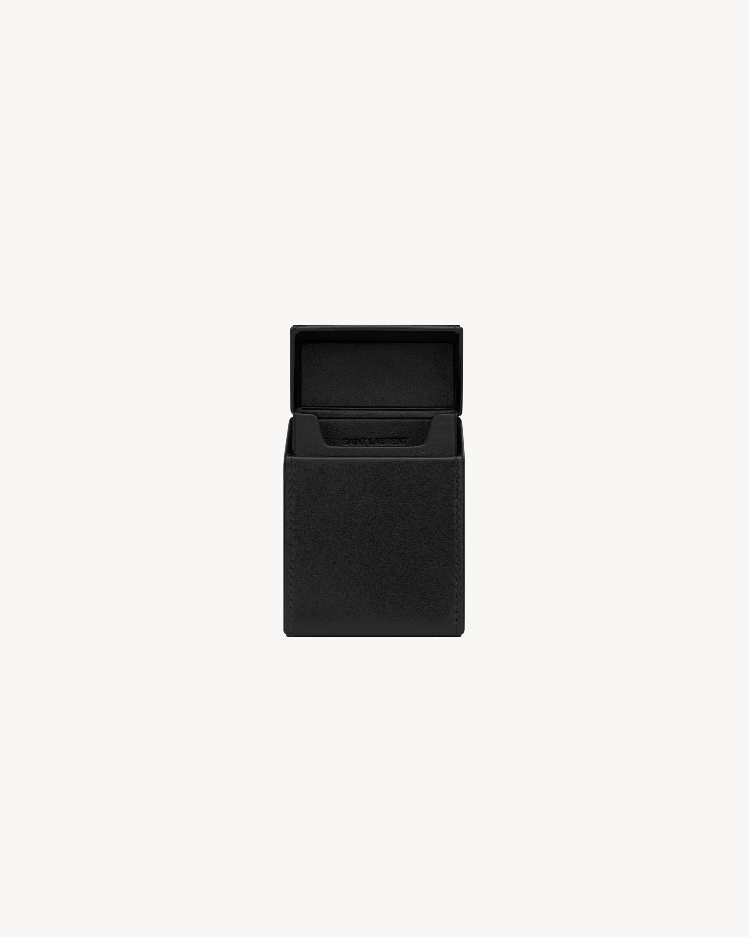 SAINT LAURENT PARIS cigarette box in smooth leather