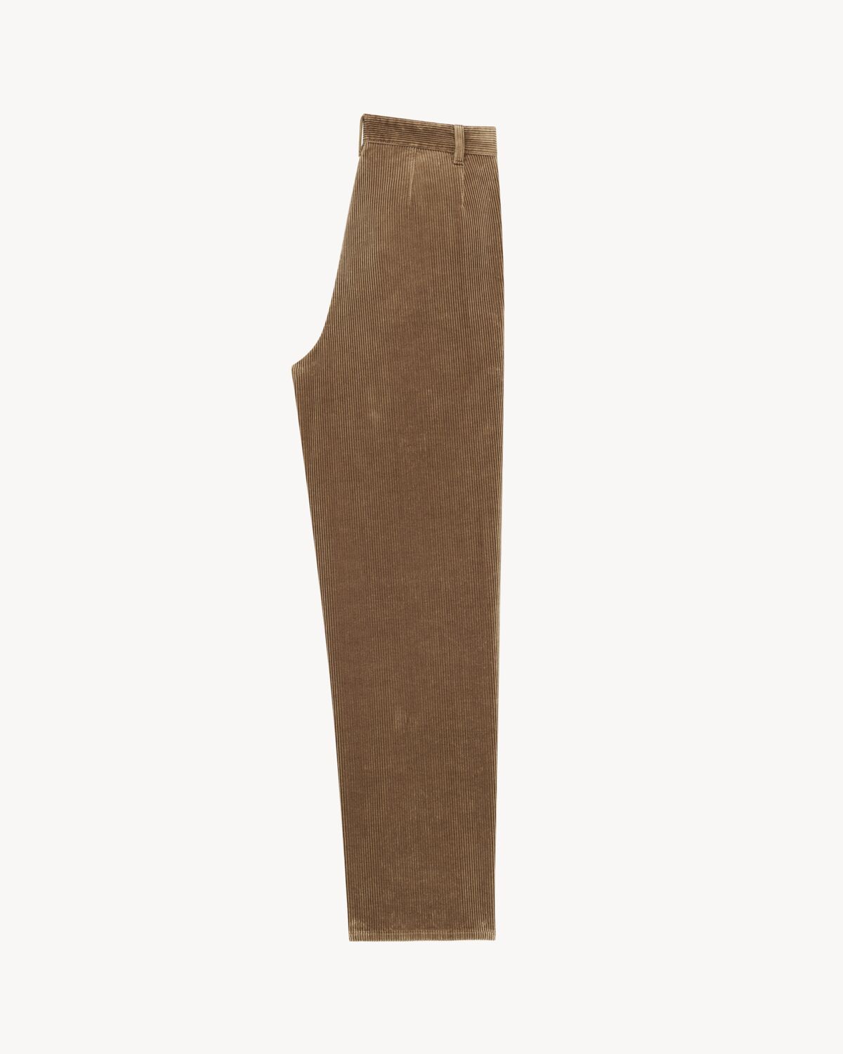 wide-leg pants in corduroy