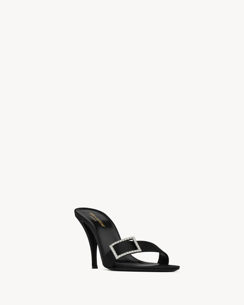 SIMONE mules en crêpe satin