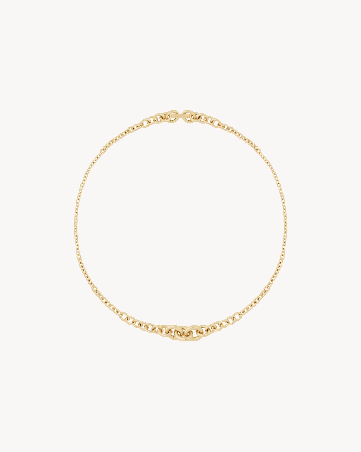 graduated chain necklace in 18k yellow gold