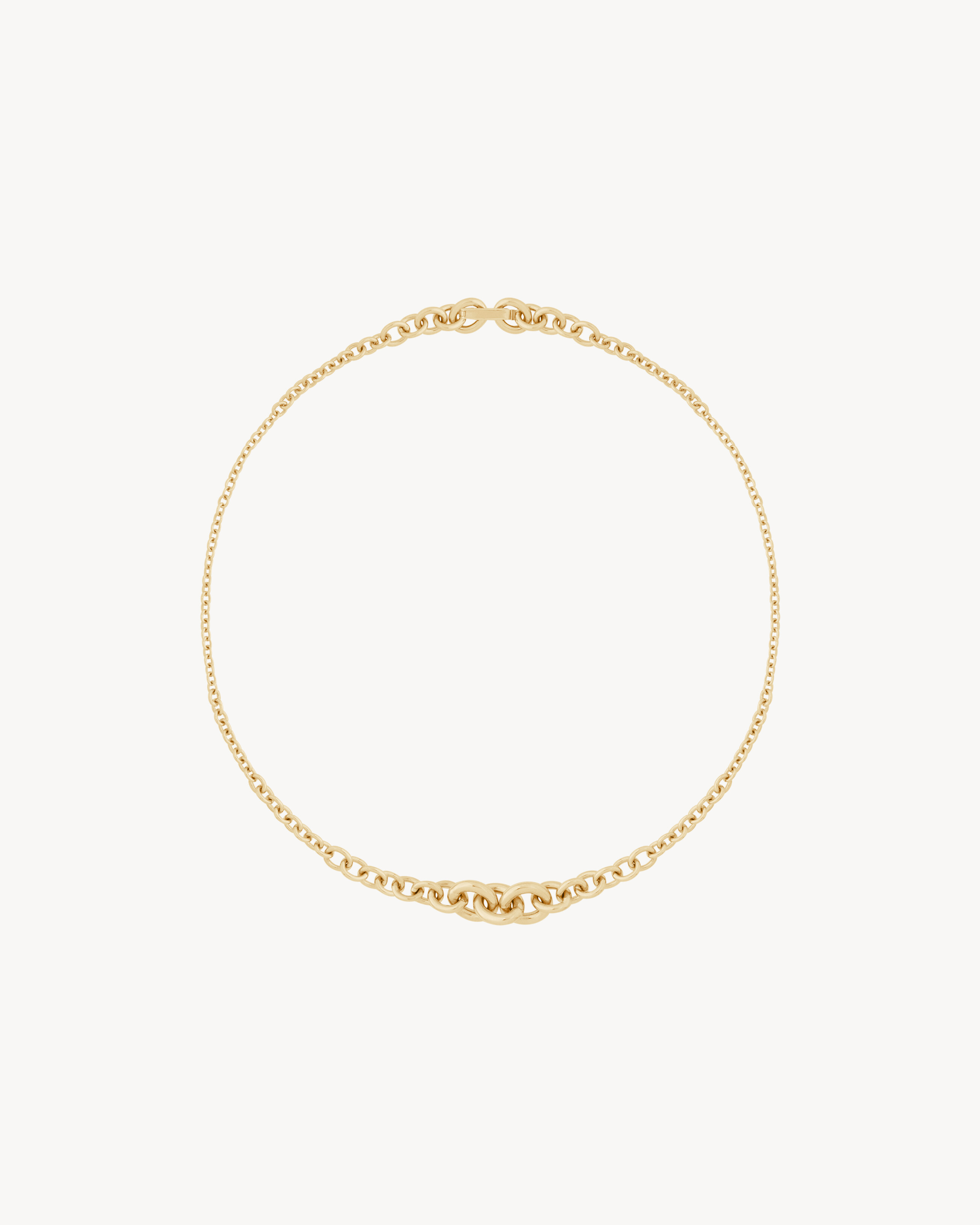 graduated chain necklace in 18K yellow gold