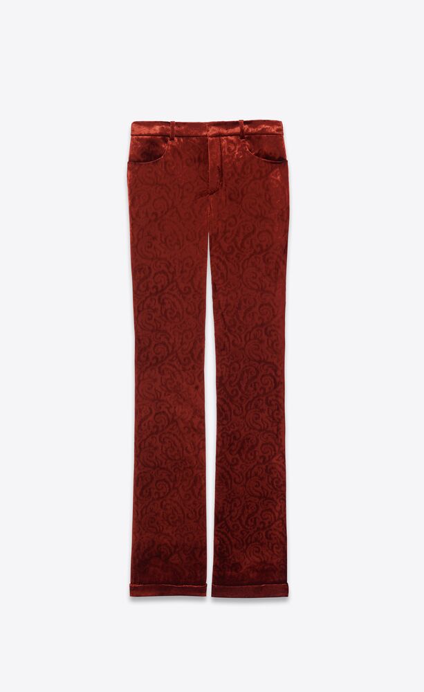 saint laurent velvet pants