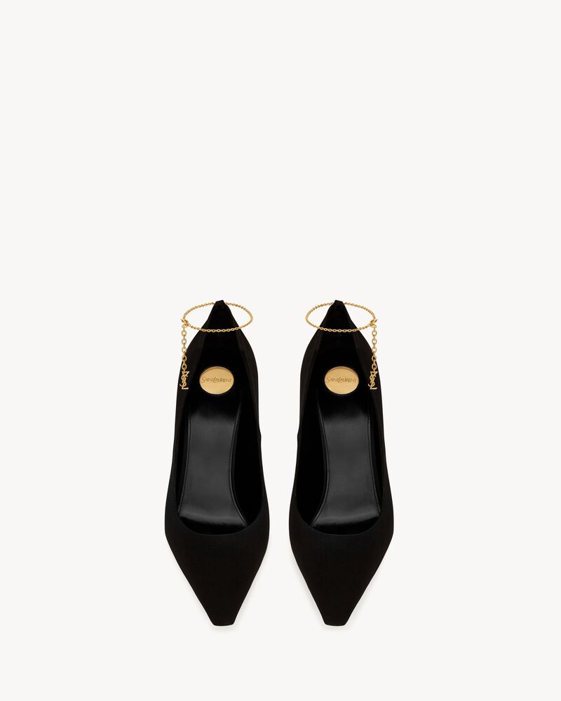 RÉGINE pumps in satin crepe