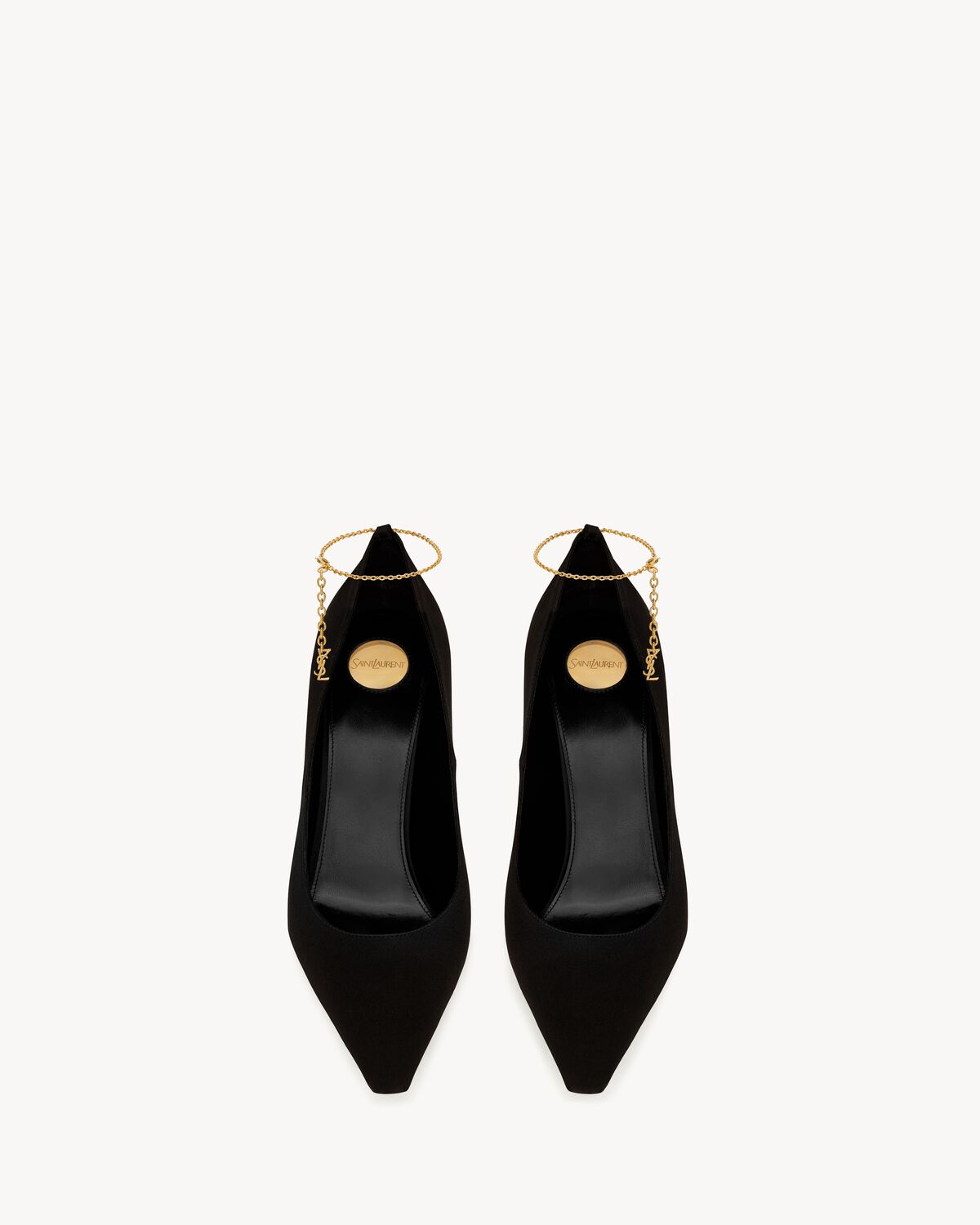 RÉGINE Pumps aus Satin-Crêpe