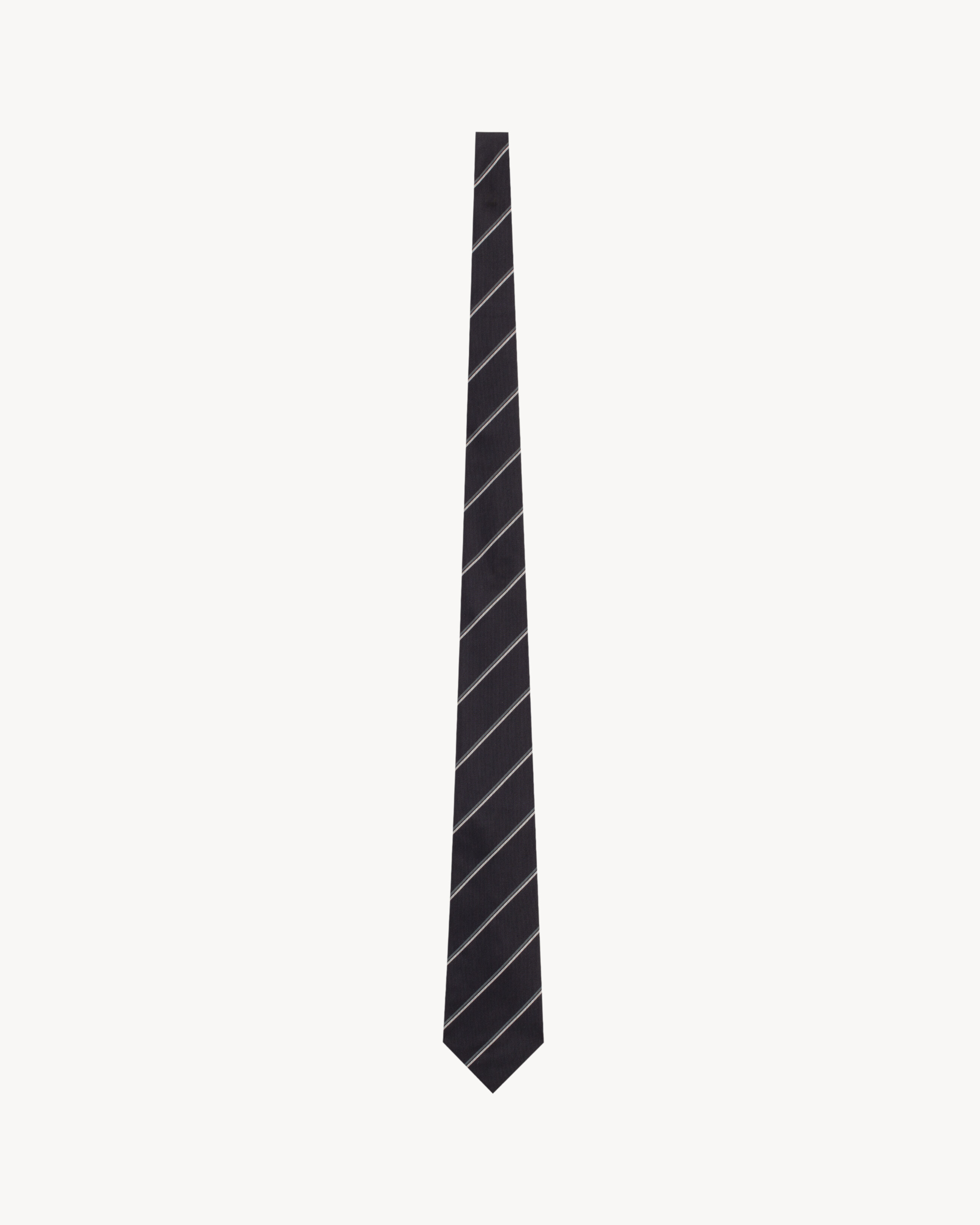 STRIPED WIDE TIE IN SILK