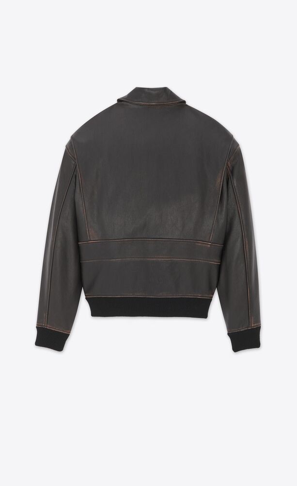 Saint laurent vintage hot sale leather jacket