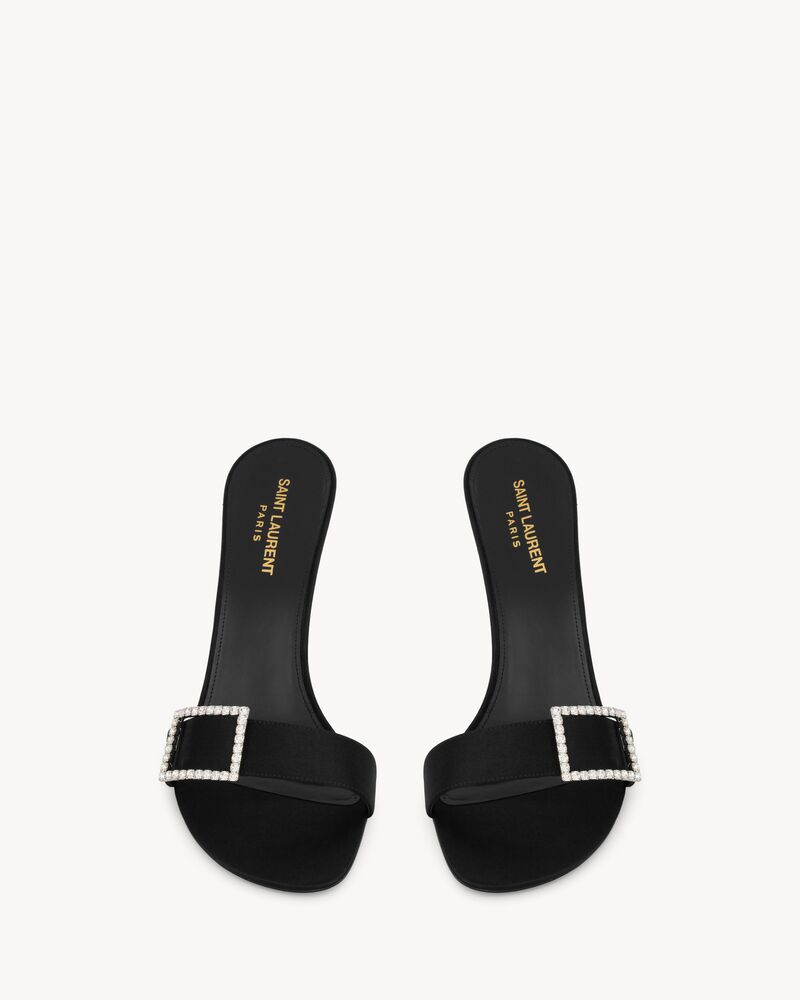 SIMONE mules en crêpe satin