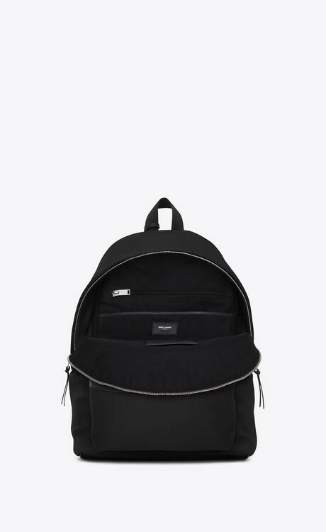 City backpack in canvas, nylon and leather | Saint Laurent | YSL.com