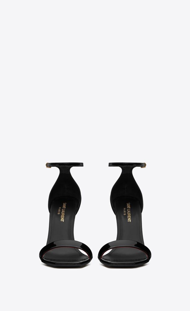 Amber sandals in patent leather | Saint Laurent | YSL.com