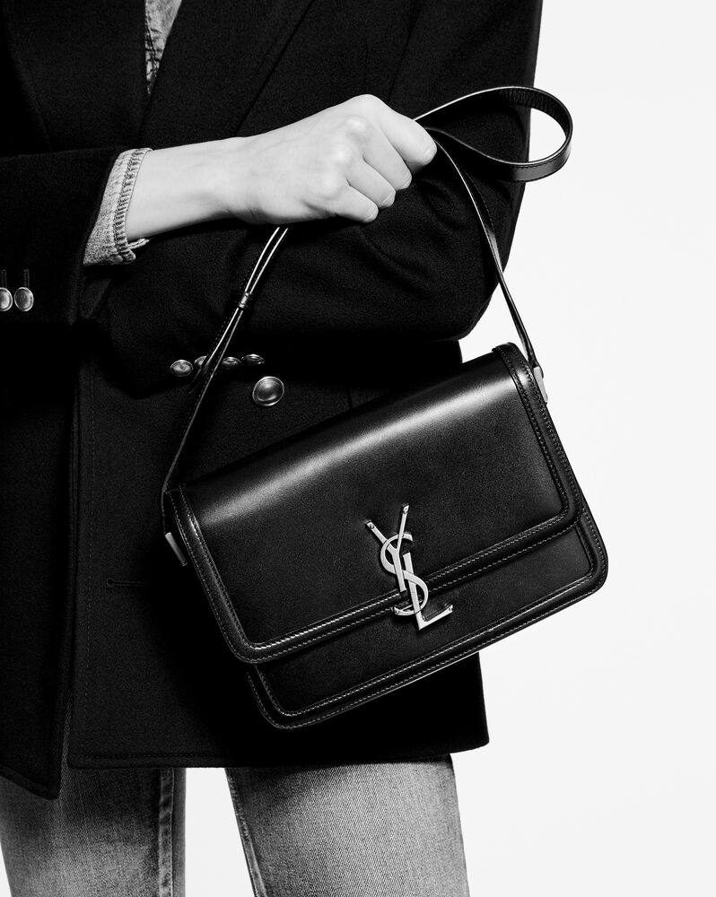 SOLFERINO medium satchel in BOX SAINT LAURENT leather | Saint Laurent ...
