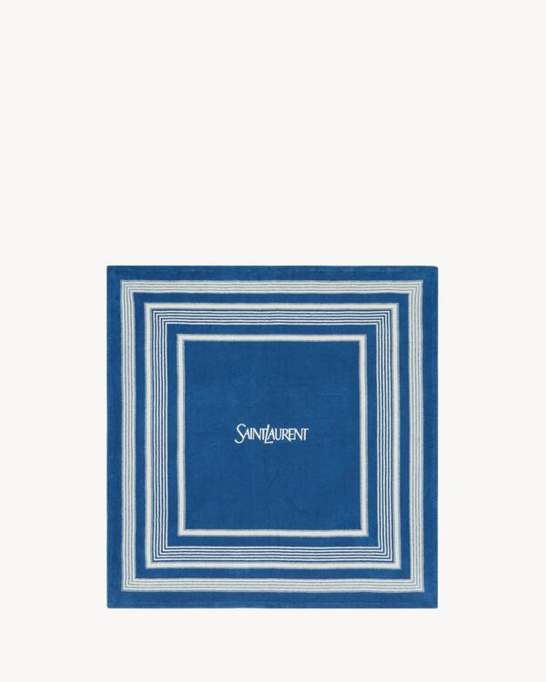 サンローラン タオル ブルー | Saint Laurent | YSL JA-JP
