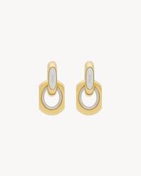 CASSANDRE duo link earrings in metal