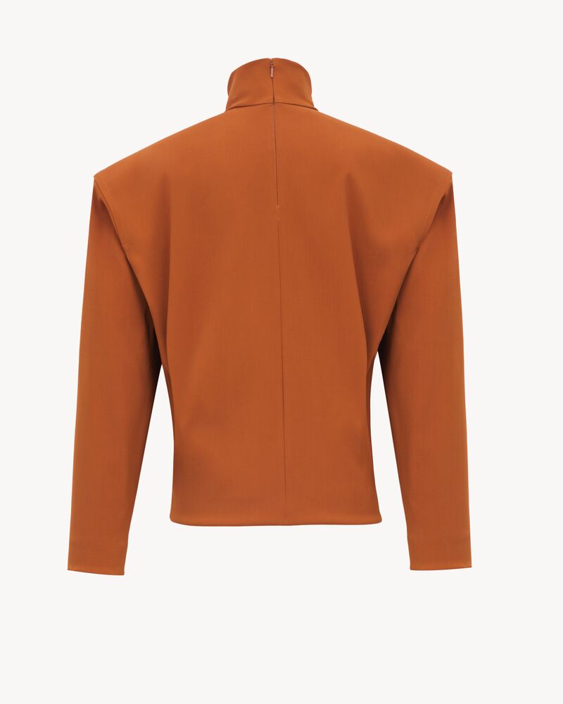 boxy top in satin