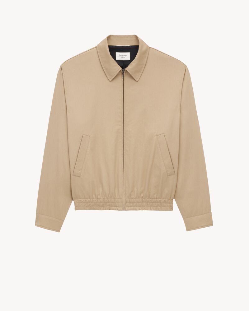 short jacket in cotton serge