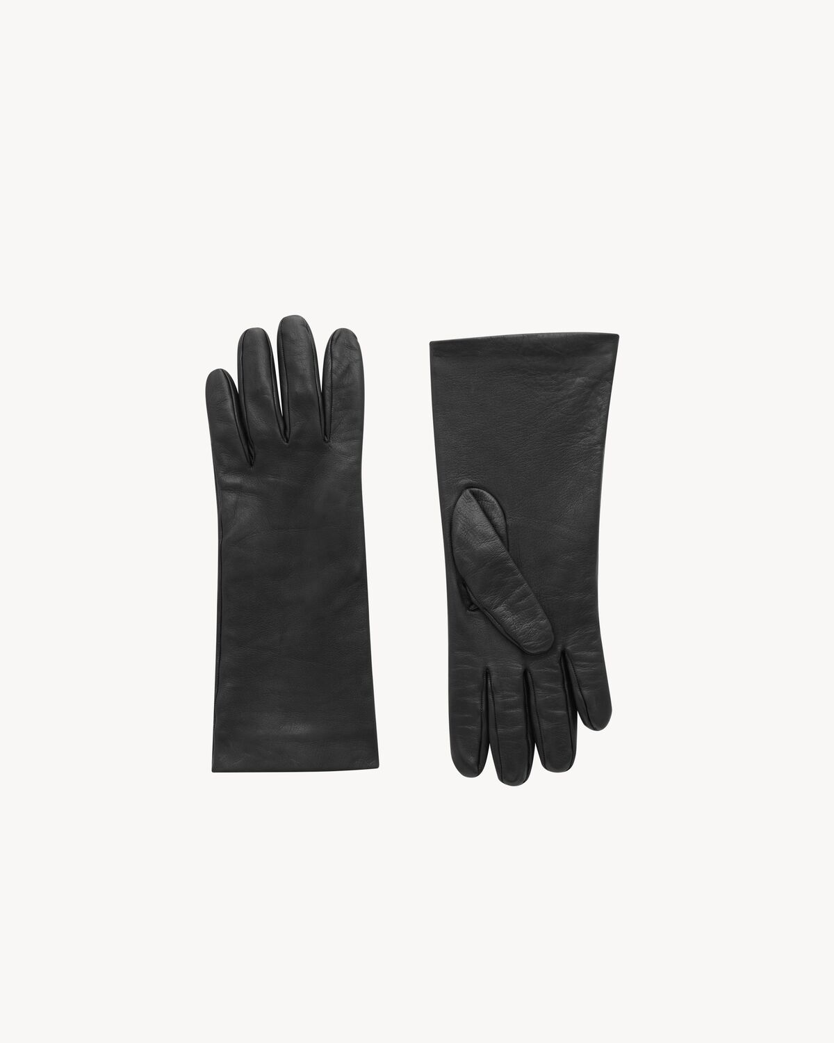 Guantes estilo guantelete de piel de cordero