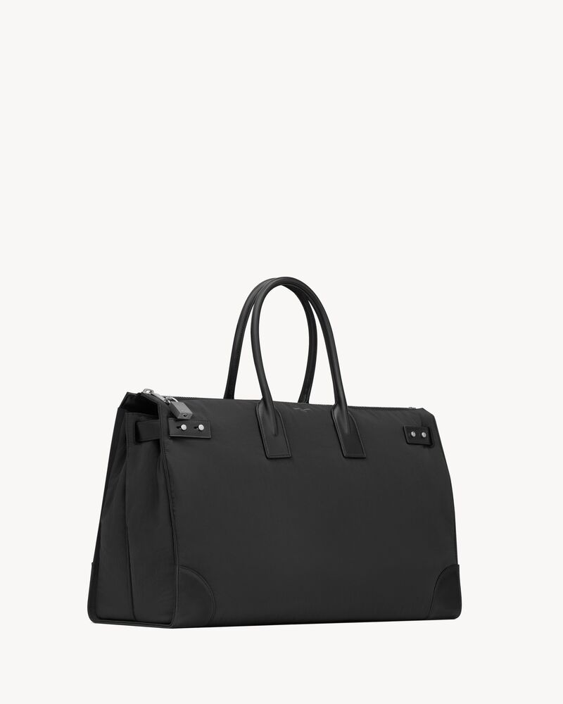 SAC DE JOUR DUFFLE 48H EN NYLON ET CUIR