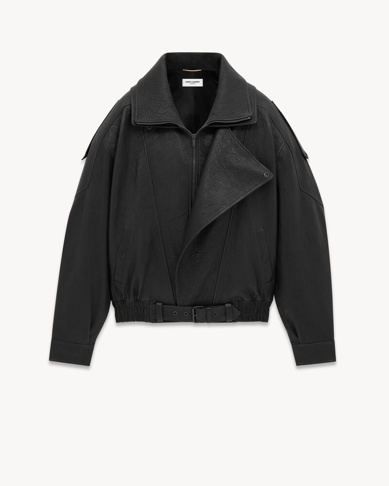 bomber jacket in lambskin