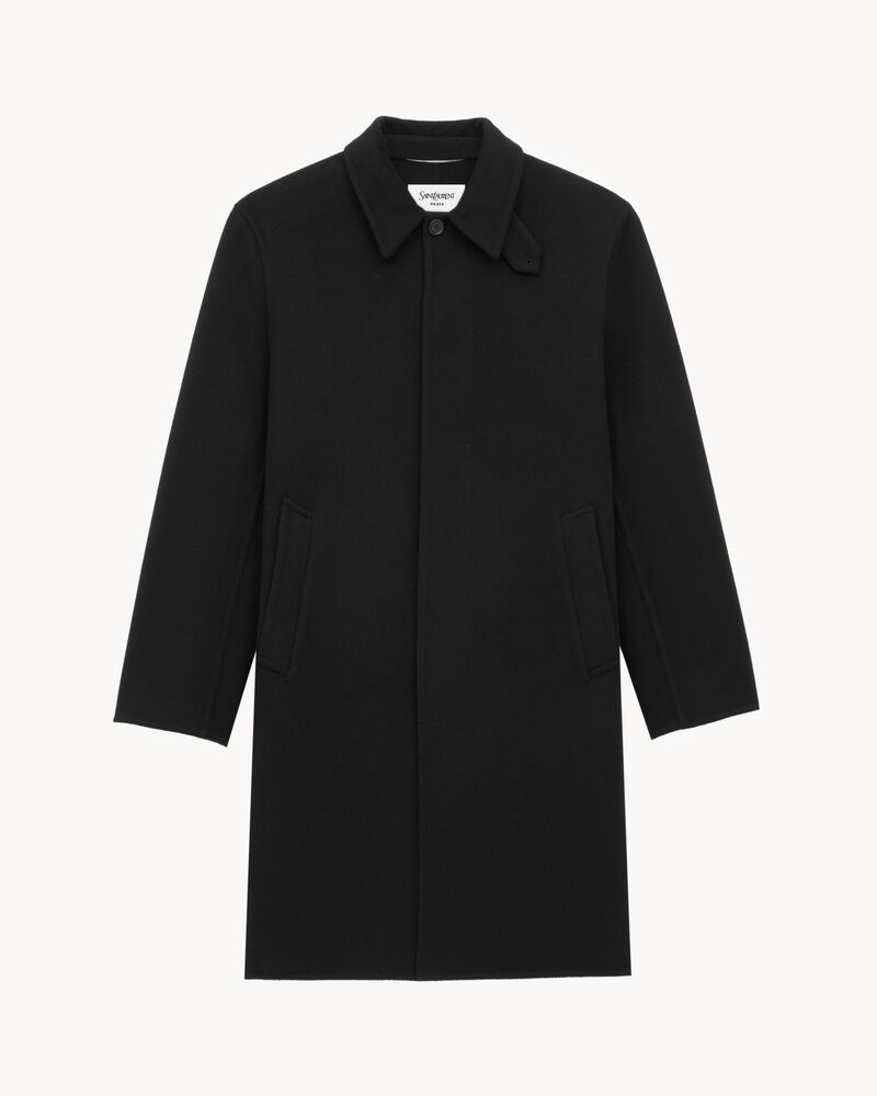 Coat in double-face wool