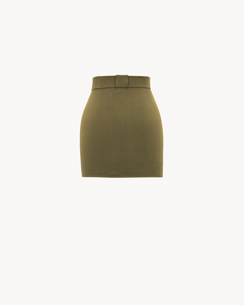 mini skirt in knit | Saint Laurent | YSL TH