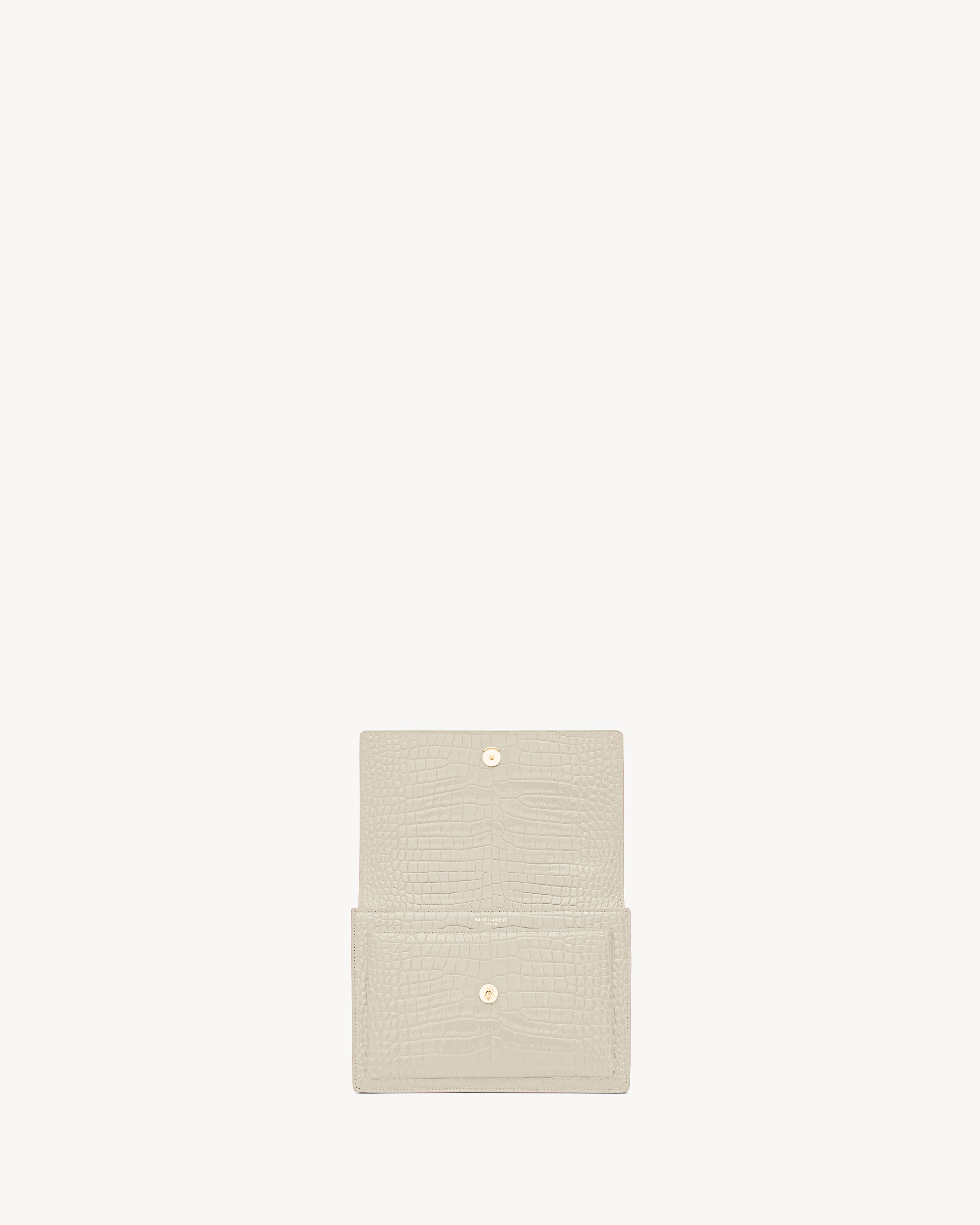 SUNSET MEDIUM IN CROCODILE-EMBOSSED LEATHER