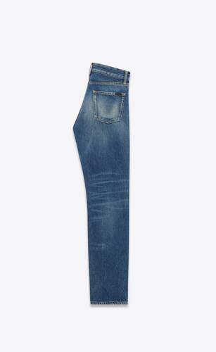 straight-leg jeans in deauville beach blue denim