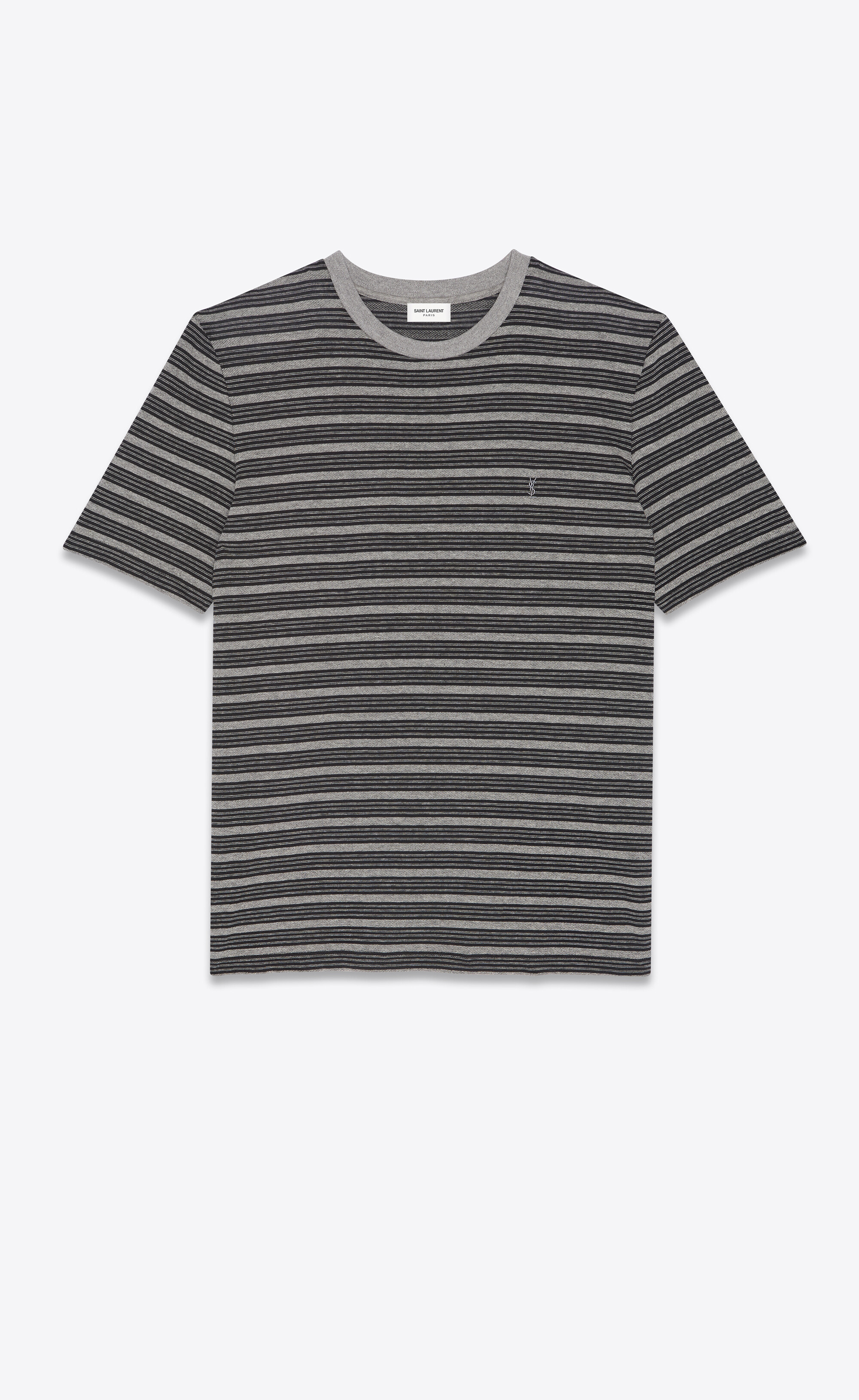 saint laurent striped t shirt