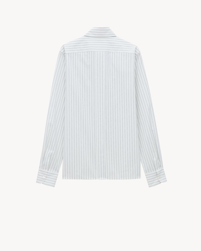 CASSANDRE shirt in tack-stripe poplin