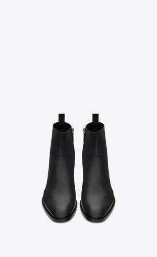 wyatt zipped boots in smooth leather