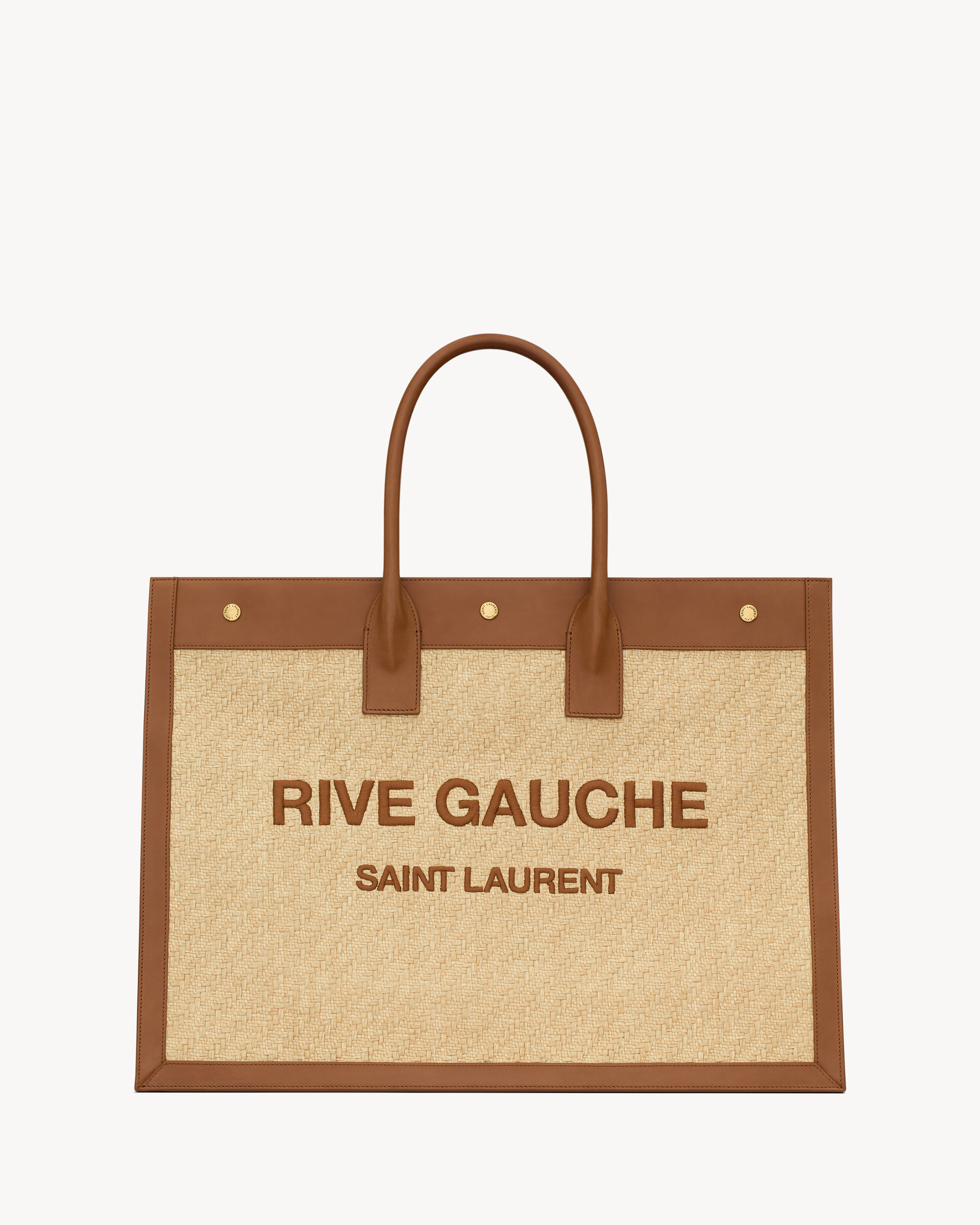 Stylish YSL Rive Gauche Tote for Beach and Travel