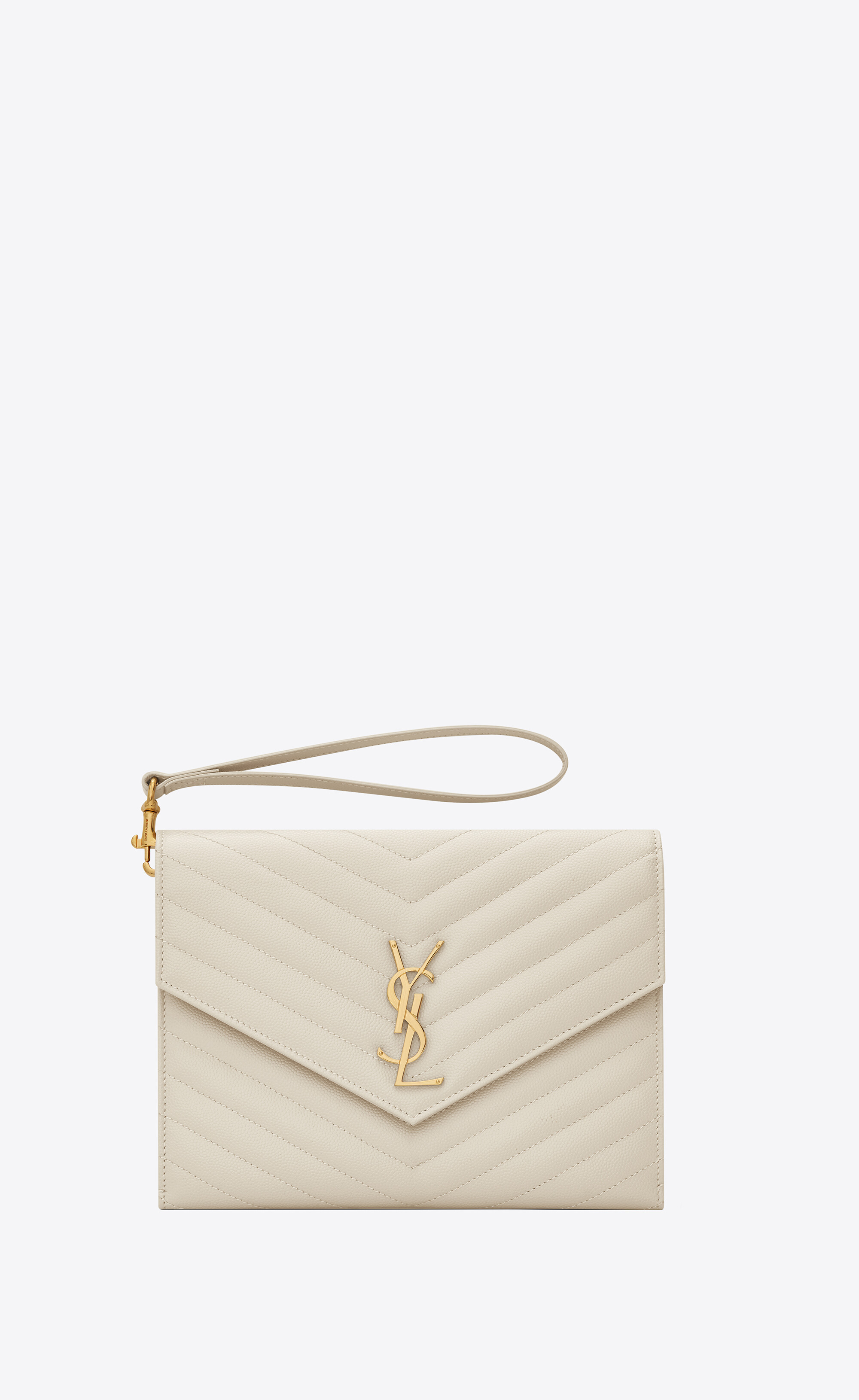Yves Saint Laurent, Bags, Ysl Bag Saint Laurentgrain De Poudre Matelasse  Chevron Monogram Shopping Bag