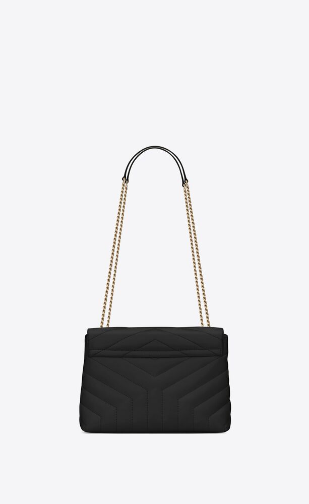 Saint Laurent Loulou Small Leather Shoulder Bag - Black