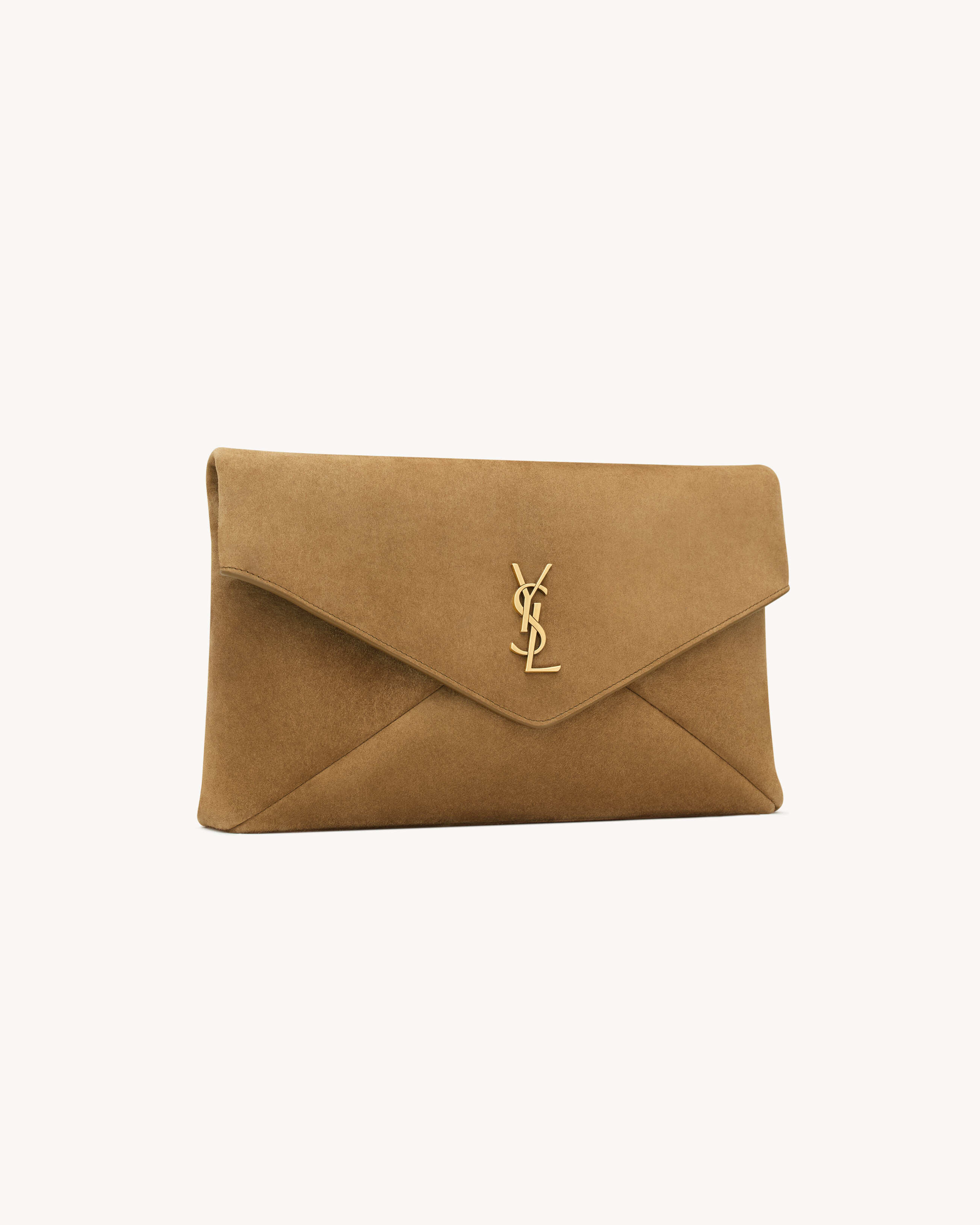 CASSANDRE large envelope pouch in suede
